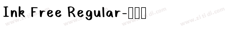 Ink Free Regular字体转换